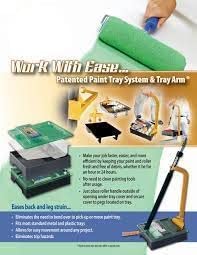 Paint Tray arm kit Includes 1 Jumbo Tray, 3 Jumbo Disposable Liners, 1 arm, 1 Cover.